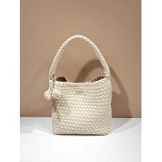 Handwoven Straw-Like Tote Bag  – Artisan Crafted