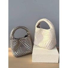 Handwoven Straw-Like Tote Bag  – Artisan Crafted