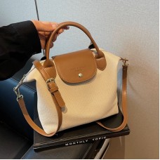 The Mini Nylon Tote in Beige