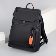 Stylish Black Nylon Laptop Backpack